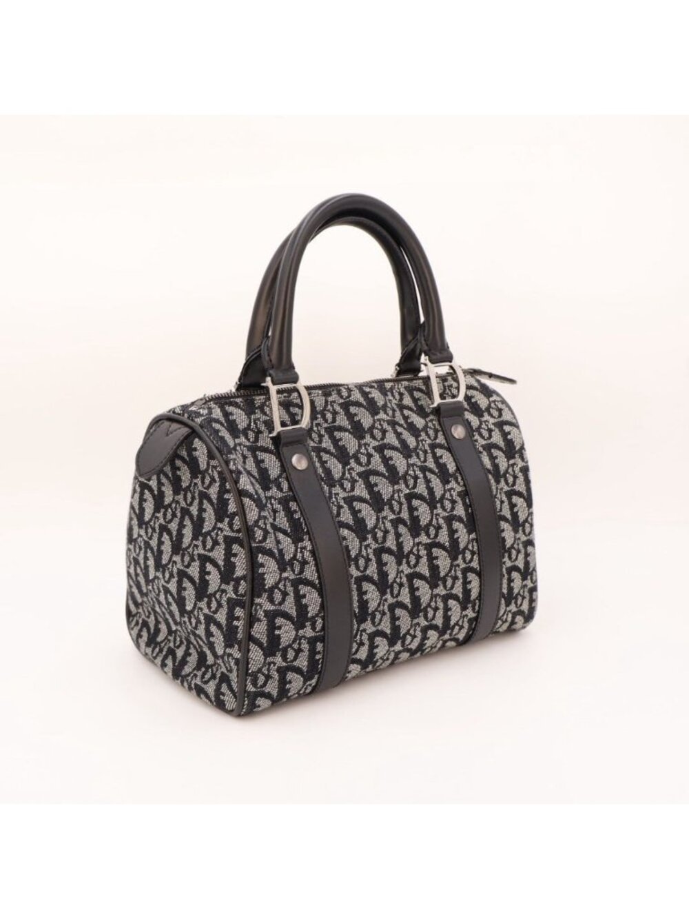 Dior Trotter Handbag Black Jacquard Mini